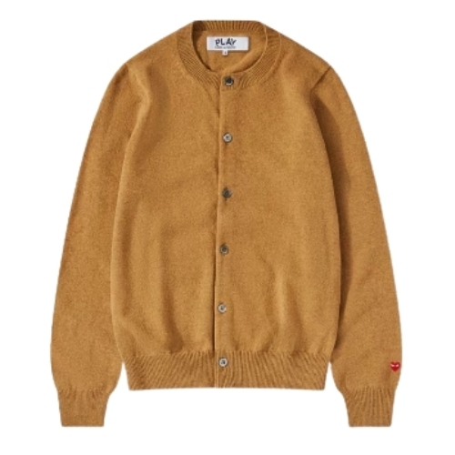 CDG Women Lambswool Cardigan - Brown