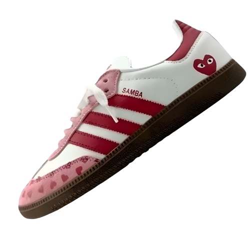 Comme des Garçons x Adidas Samba Sneakers White/Red