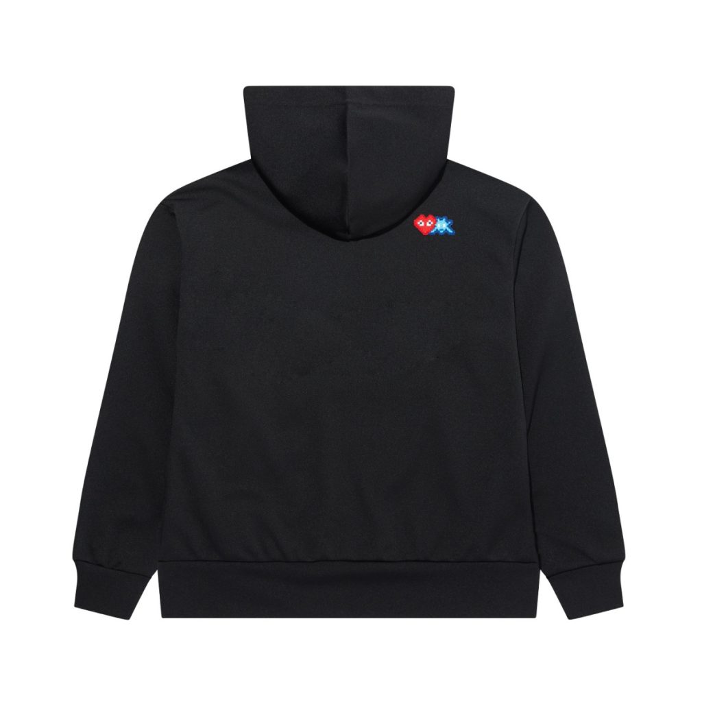 Comme Des Garcons Play Black Zip-Up Hoodie