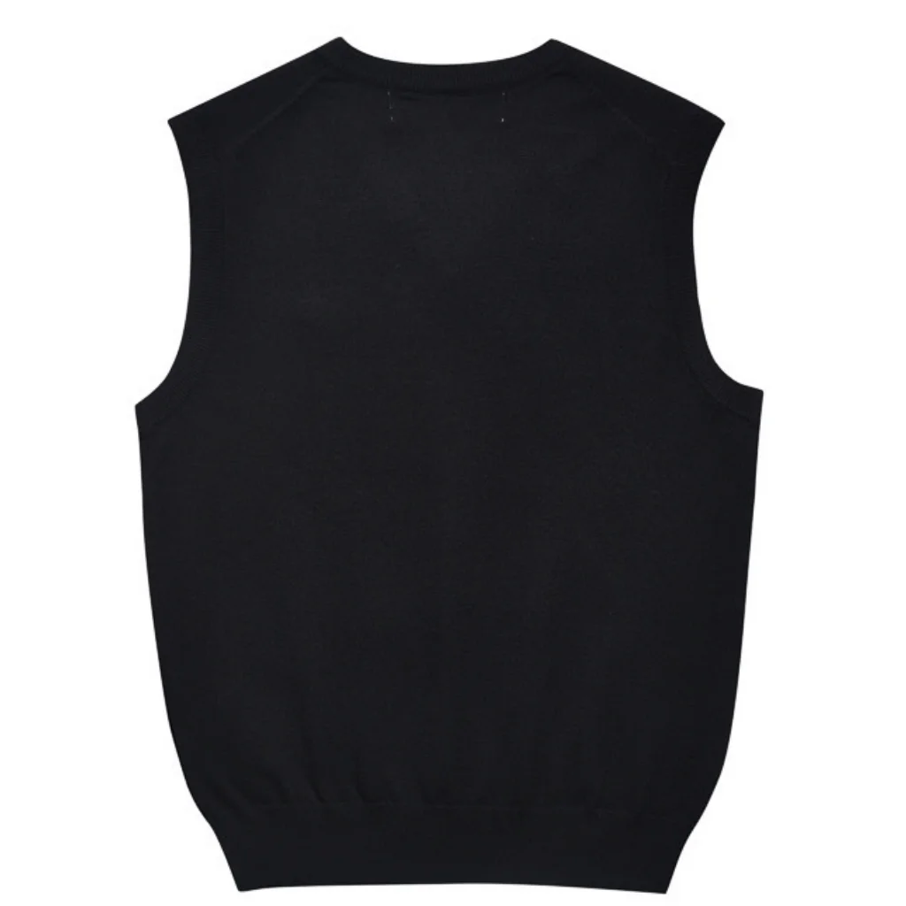 Comme des Garcons PLAY Black Sweater Vest Red Heart